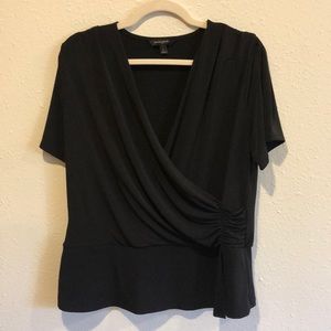 Black Banana Republic Draped Blouse